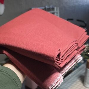 Red Jeans Like Fabric